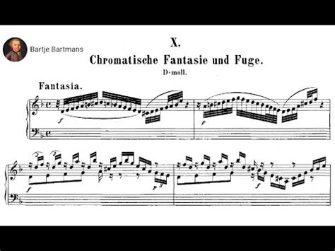 J S Bach Chromatic Fantasia Fugue In D Minor Bwv Date