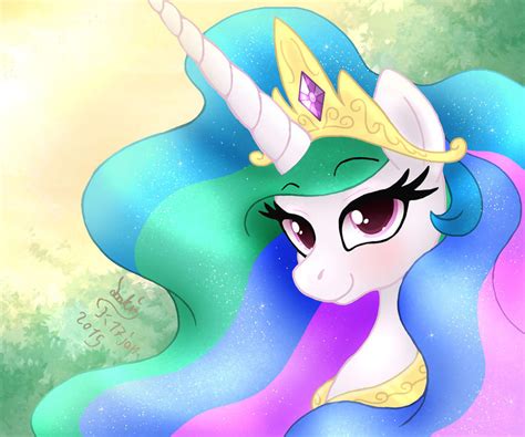 Mlp Fim Princess Celestia Morning Portret By Joakaha On Deviantart