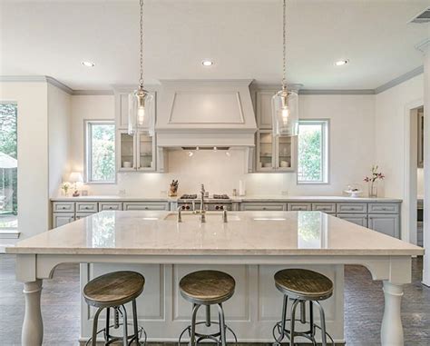 Large Pendants Over Kitchen Island Juameno