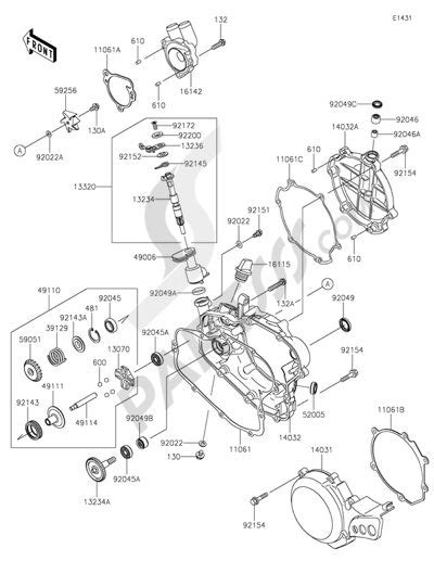 Kawasaki Kx85 2015 Engine Covers12 Motos Kawasaki Recambios