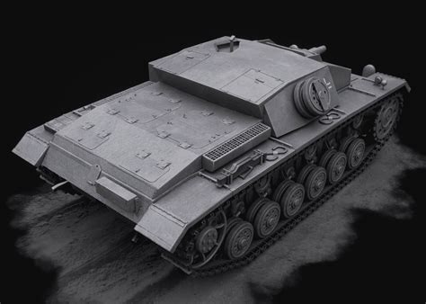 Stl File Stug Iii Ausf D Ww2 German Tank Destroyer 🪖 Obj ・3d Printable Design To Download・cults