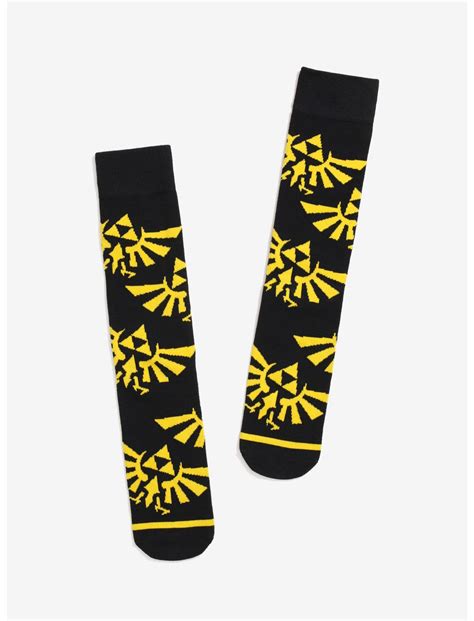 Nintendo The Legend Of Zelda Triforce Socks Boxlunch