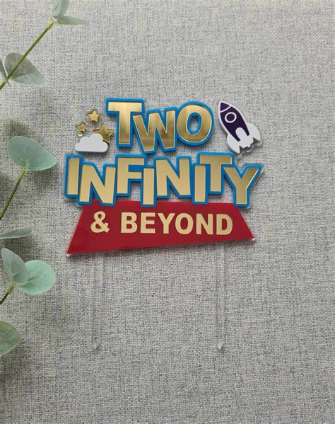 Two Infinity Beyond Cake Topper Aya Design