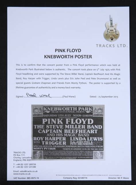 PINK FLOYD CONCERT POSTER