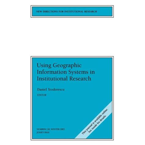 New Directions For Institutional Research Using Geographic Information