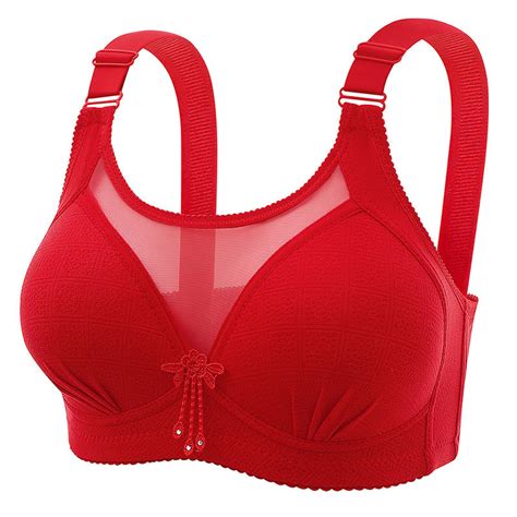 Jggspwm Woman Sexy Sports Bra Without Steel Rings Sexy Yoga Vest Lingerie Underwear Red Xxl