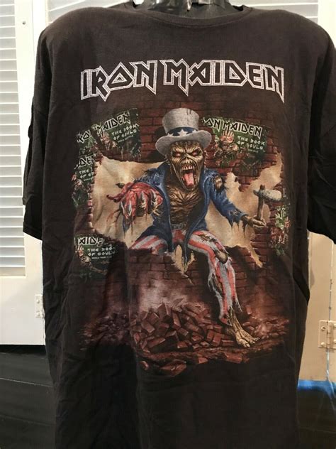 Iron Maiden Book Of Souls Tour Shirt Size Xxxl Rock M Gem