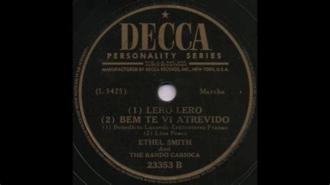 1 LERO LERO 2 BEM TE VI ATREVIDO ETHEL SMITH And THE BANDO