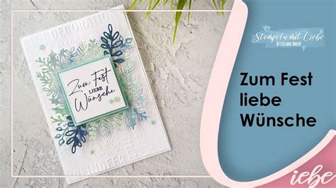 Stampin Up Tutorial Weihnachtskarte Mit Den Feiertags Klassiker