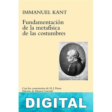 Fundamentaci N De La Metaf Sica De Las Costumbres Libro Pdf Epub O Mobi