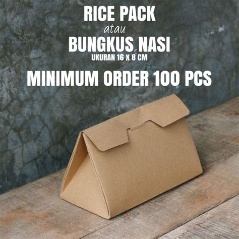 Jual RICE PACK BUNGKUS NASI KEKINIAN Shopee Indonesia