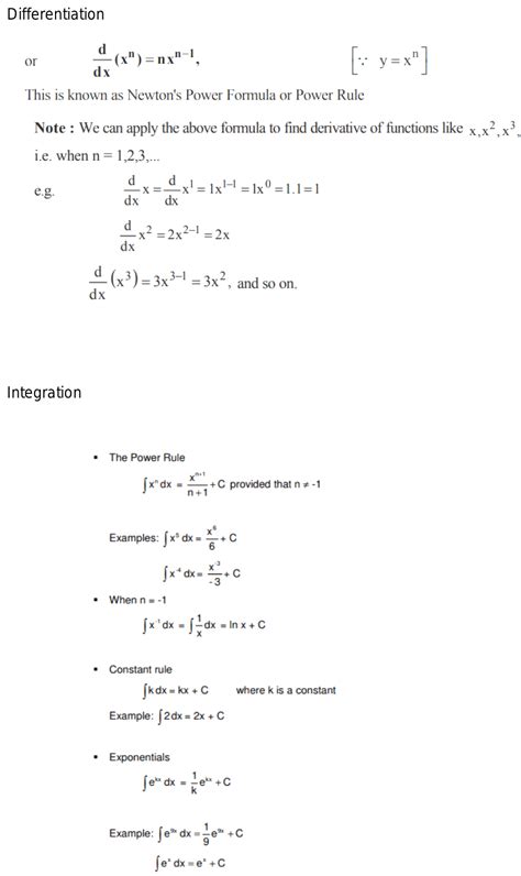 What Is Calculus And Integration What Is Formula To Do Calculus And