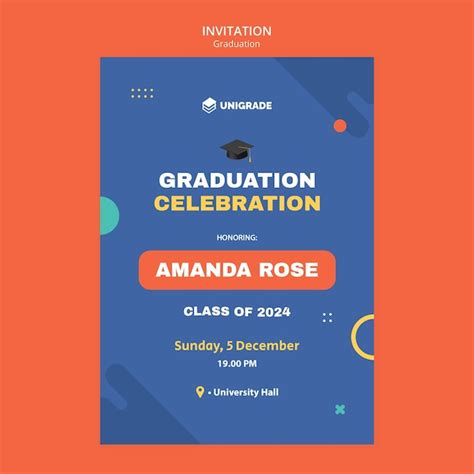 Page 6 Graduation Invitation Psd High Quality Free Psd Templates For