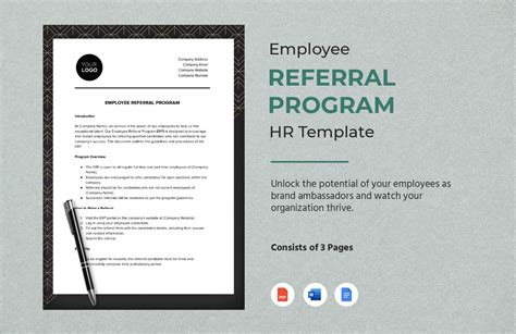 Employee Referral Program HR Template In Word PDF Google Docs