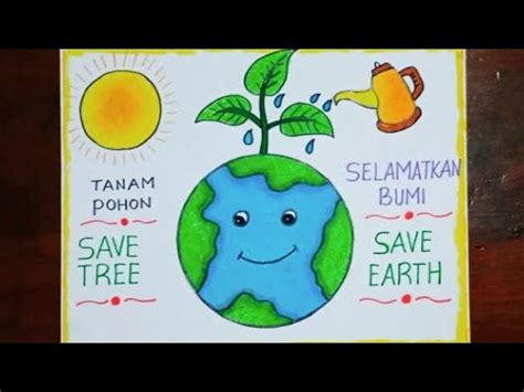 Poster Tentang Lingkungan Ayo Menanam Pohon Environment Poster