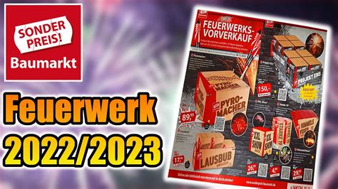 Sonderpreis Baumarkt Feuerwerk Prospekt Youtube