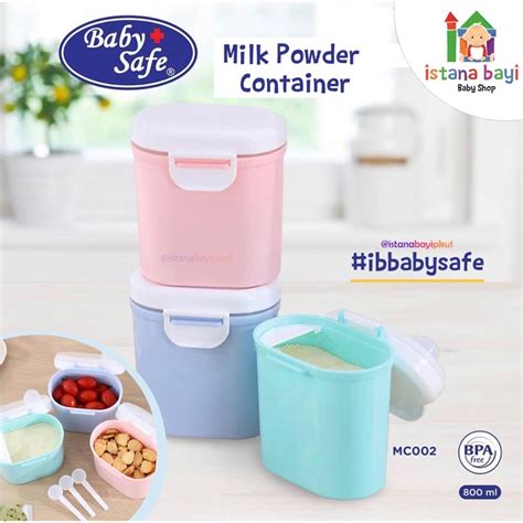 Jual Baby Safe Milk Powder Container 800 Ml Baby Safe MC002 Wadah Susu