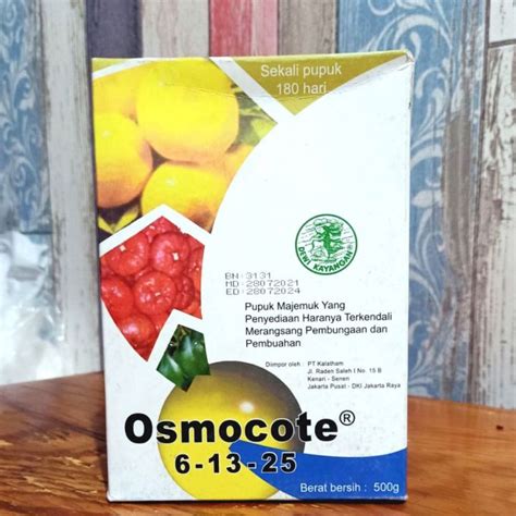 Pupuk OSMOCOTE Dekastar 6 13 25 500gr Merangsang Pembungaan Dan