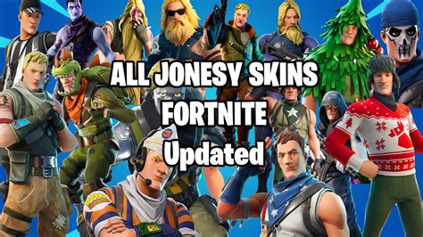 Fortnite All Jonesy Skins Updated Youtube