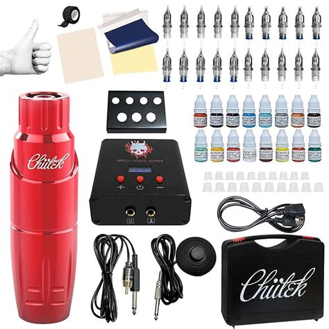 Amazon Chiitek Tattoo Kit Tattoo Machine Kit Tattoo Gun Starter