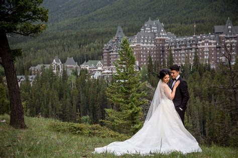 Luxury Destination Banff Wedding Photos, Fairmont Banff Springs