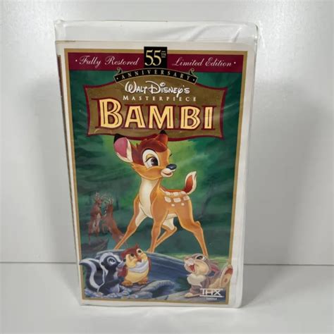 Bambi Th Anniversary Walt Disney S Masterpiece Vhs Limited Edition