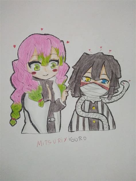 Mi Dibujo De Mitsuri Y Iguro