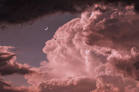 Edge Of Time Ocean Sky Clouds Moon Hd Wallpaper Peakpx