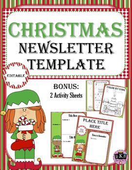 Free Christmas Newsletter Templates PRINTABLE TEMPLATES