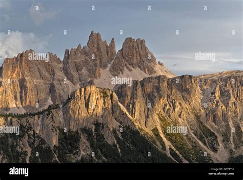 Croda Da Lago Lastoni Di Formin Mountain Ranges Seen From Rifugio