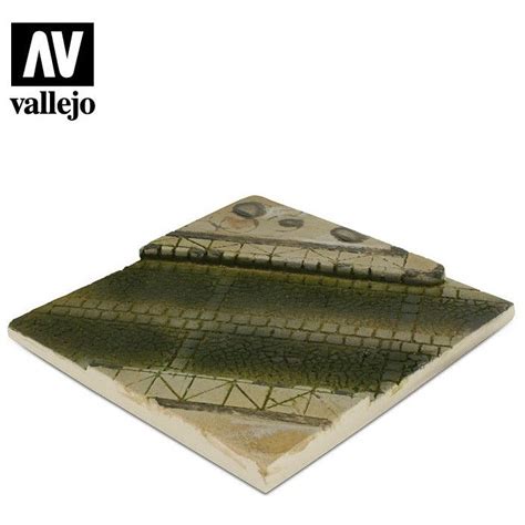 Vallejo Scenics Bases 135 14x14 Paved Street Section Diorama Base