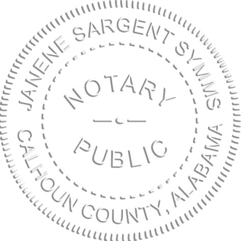 Alabama Notary Public Seal Notary Stamp Simply Stamps