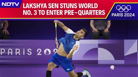 Paris Olympics Lakshya Sen Stuns World Number Jonathan