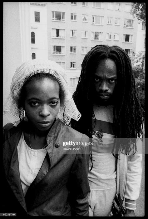 Photo of BLACK UHURU; Puma Jones and Michael Rose of Black Uhuru in ...