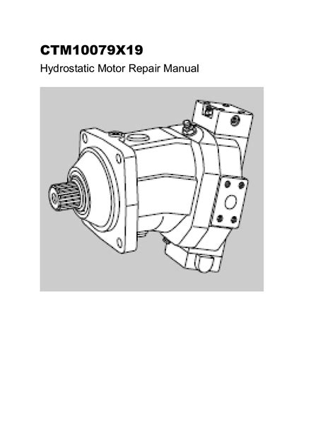 Rexroth Mobile Hydraulics A Vm Ctm X Repair Manual En