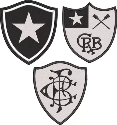 3 Patch Bordado Termocolante Escudo Botafogo Frete grátis