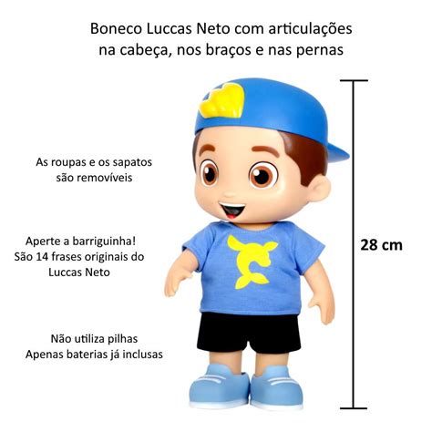 Kit Boneco Luccas Neto E Boneca Gi Aventureira Falam 14 Frases Rosita