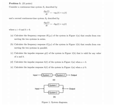 Solved Problem 5 25 Points Consider A Continuous Time Chegg