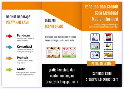 Panduan Membuat Brosur Lipat Tiga Keren Createyuk Panduan Membuat