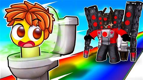 Roblox Skibidi Toilette Rennen Mit Kleinen Bruder Hilfe Youtube