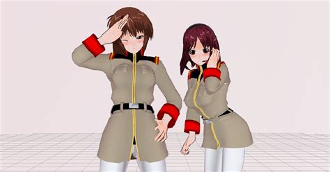 3dカスタム少女 地球連邦軍 女性士官 めたろじmetalogicのマンガ ガンダム戦記 ノエル・アンダーソン ミユ・タキザワ