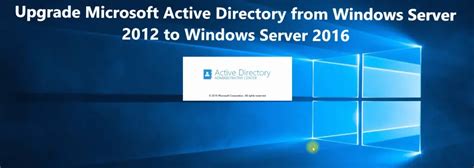 Upgrade Active Directory 2012 To 2022