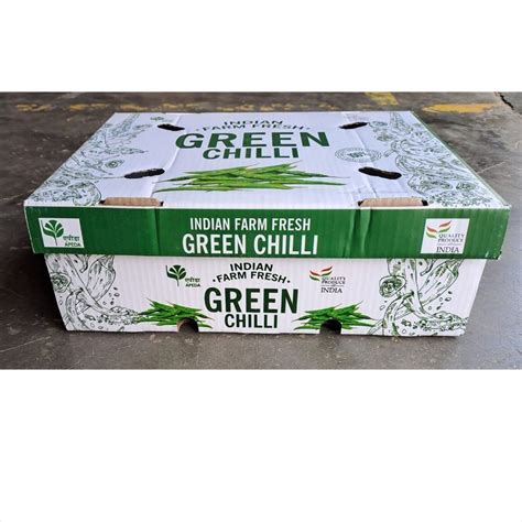 Single Wall 3 Ply Vegetable Printed Corrugated Packaging Box At Rs 70