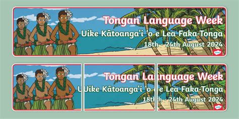 Tongan Language Week Display Banner Teacher Made Twinkl