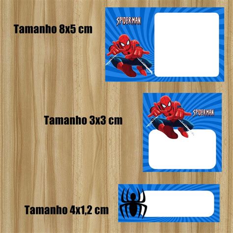 Kit 100 Adesivos Escolares Homem Aranha No Elo7 Andreia Leal