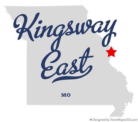 Map Of Kingsway East Mo Missouri