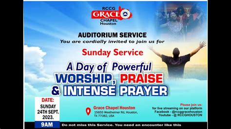 Rccg Grace Chapel A Day Of Powerful Worship Praise And Intense Prayer