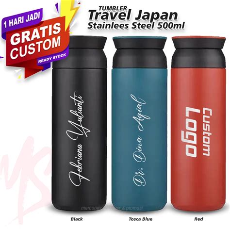 Jual Tumbler Travel Japan 500 Ml Stainles Gratis Custom Termos