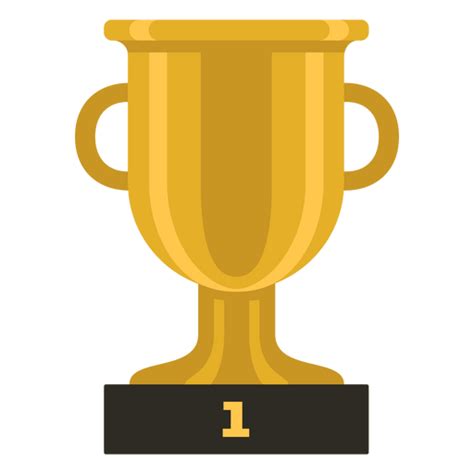 Golden Trophy Number 1 PNG & SVG Design For T-Shirts