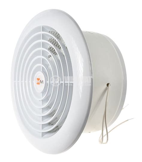 Вентилатор баня Ф120mm с клапа 220VAC 18W 150m3h ММ120